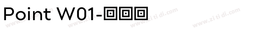 Point W01字体转换